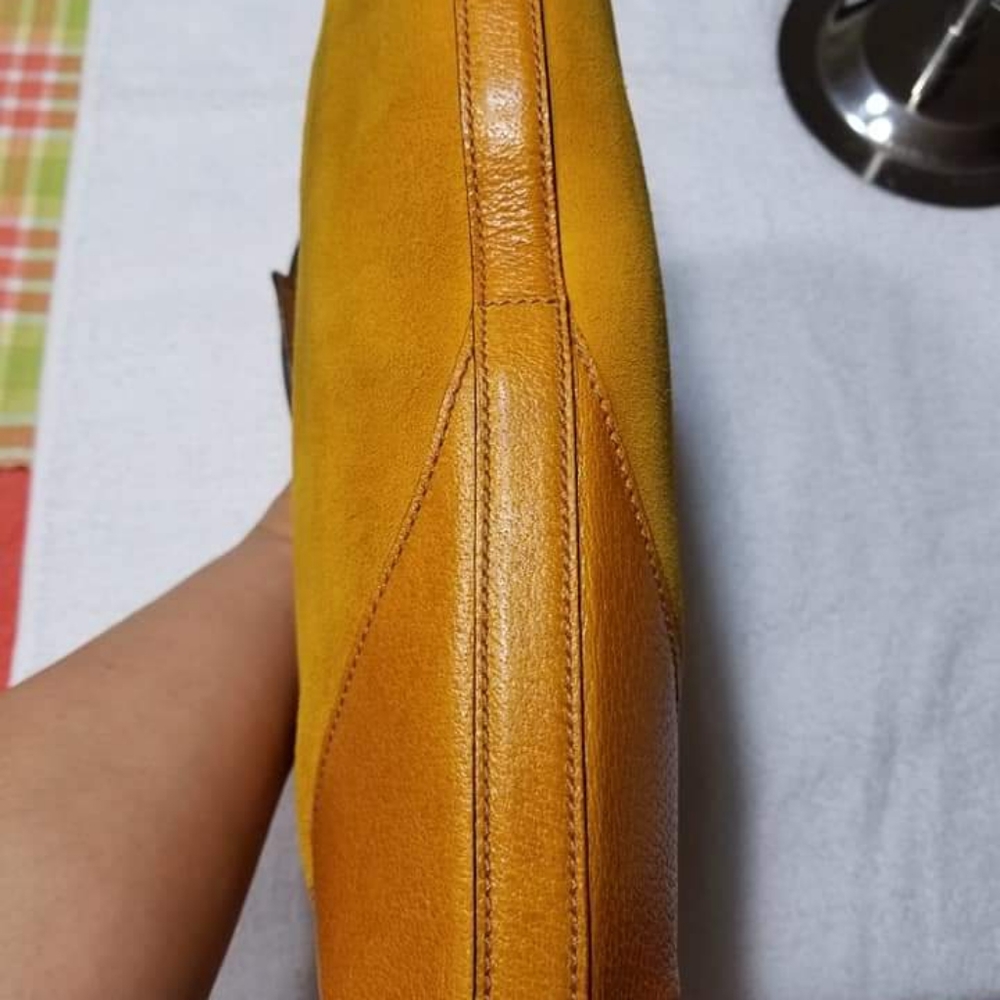 Gucci Mustard Suede and Leather Hasler Horsebit Sh - Picture 11 of 16